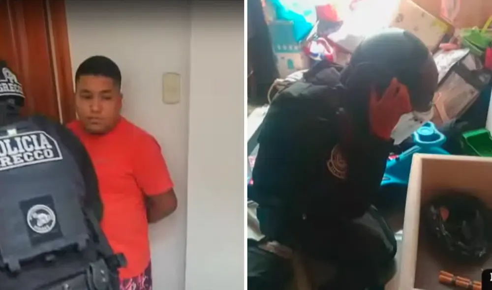 Capturan a alias 'Malagua', presunto cabecilla de banda dedicada al cobro de cupos a colectiveros. Foto: Composición LR