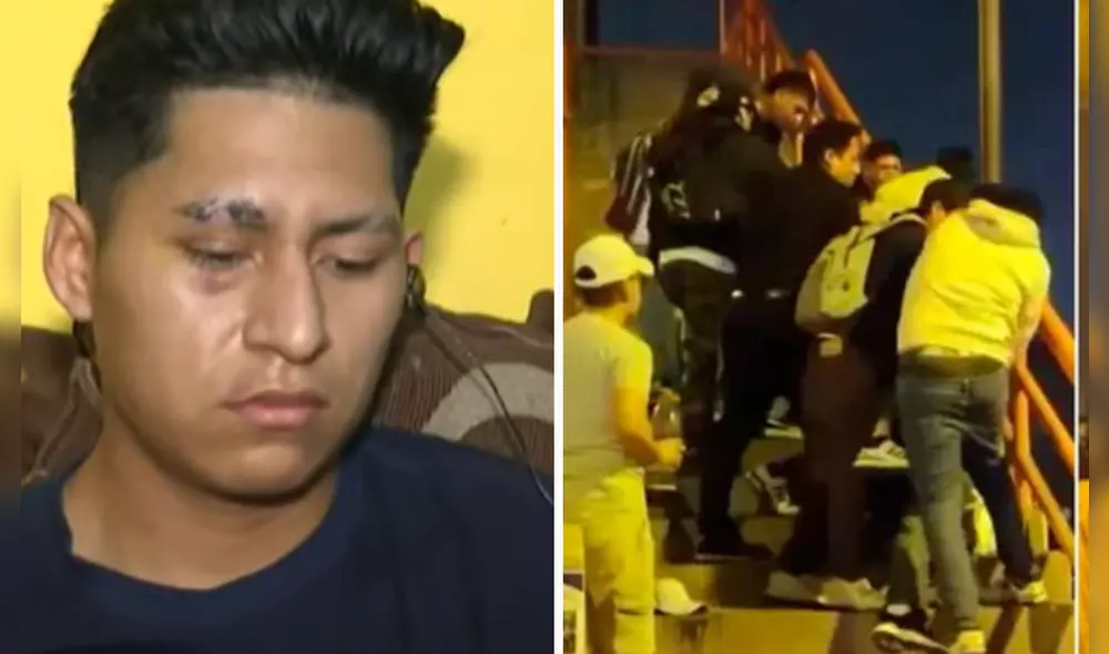 Joven lanzando de puente peatonal brinda su testimonio a la prensa. Foto: composición LR/ Latina