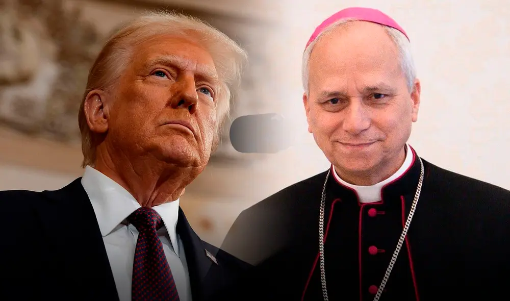 Trump felicitó a Robert Prevost tras ser elegido como nuevo Papa. Foto: Composición LR