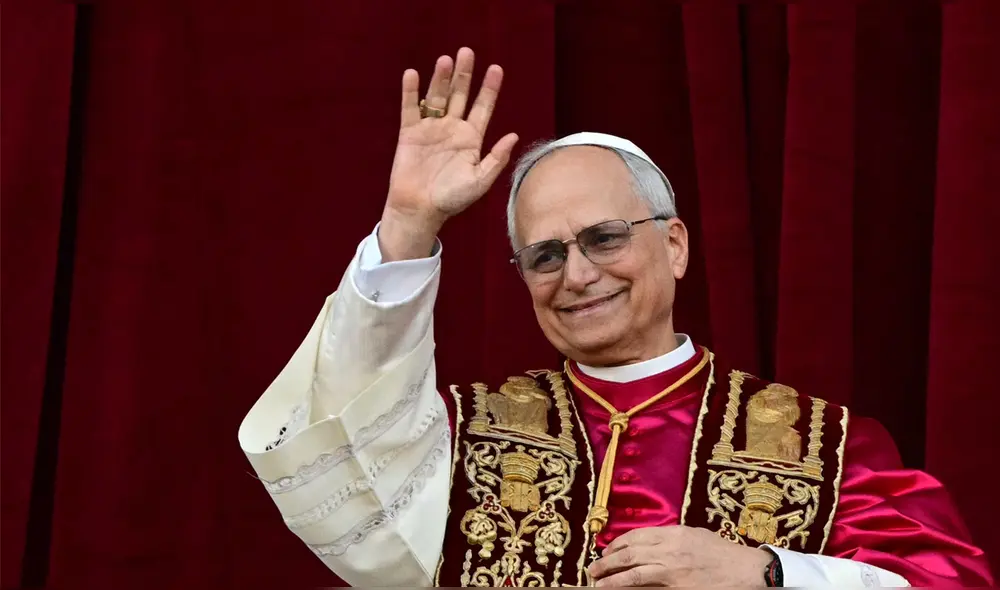 Histórica elección de León XIV, primer papa estadounidense, en la Iglesia Católica. Foto: AFP