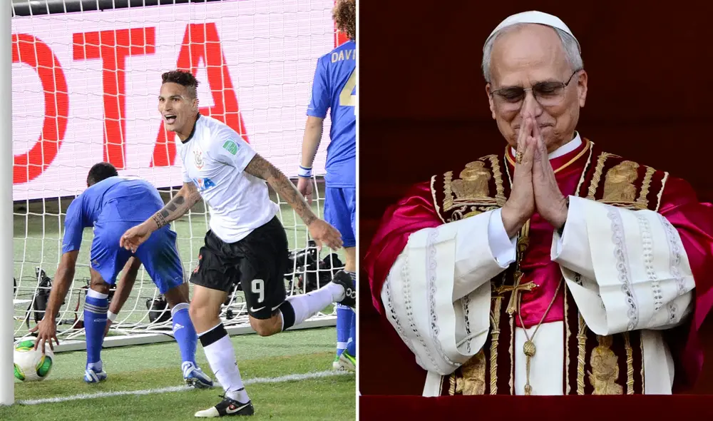 Paolo Guerrero fue el jugador que destacó la Conmebol tras el anuncio del nuevo papa. Foto: composición LR/Conmebol/AFP