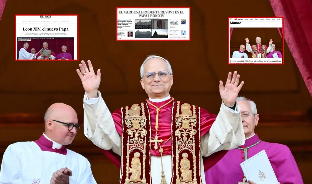 Robert Prevost fue elegido nuevo Papa por la Iglesia Católica, esto fue lo que dijeron los medios internacionales. Foto: composición LR/X Robert Prevost fue elegido nuevo Papa por la Iglesia Católica, esto fue lo que dijeron los medios internacionales. Foto: composición LR/X