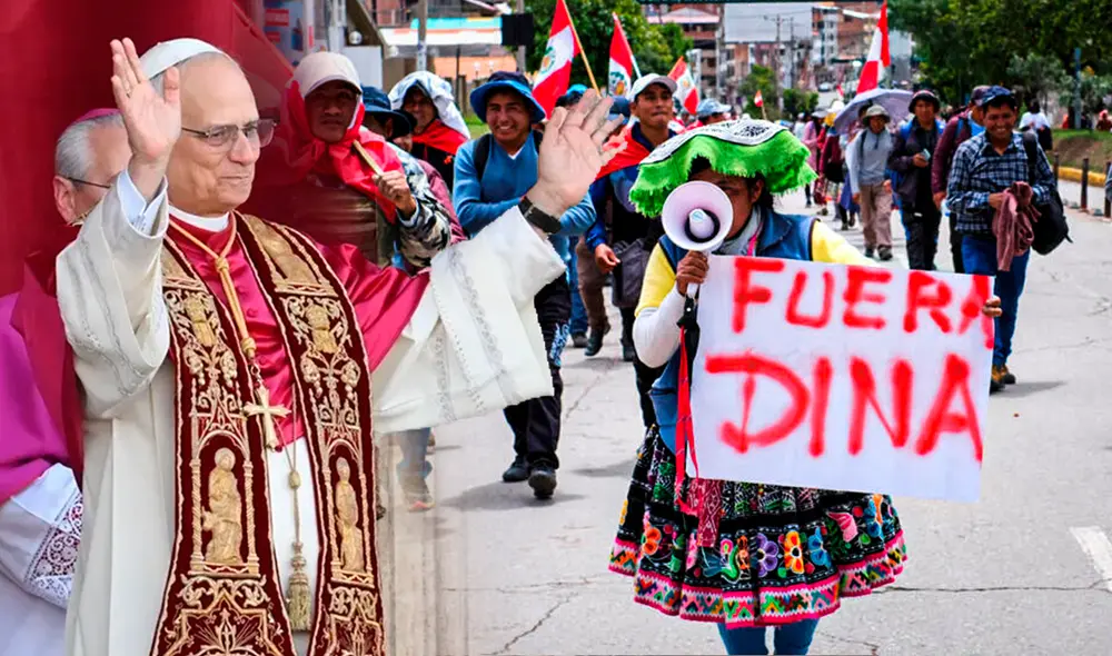 Papa León XIV se pronunció contra la represión policial. Foto: composición LR