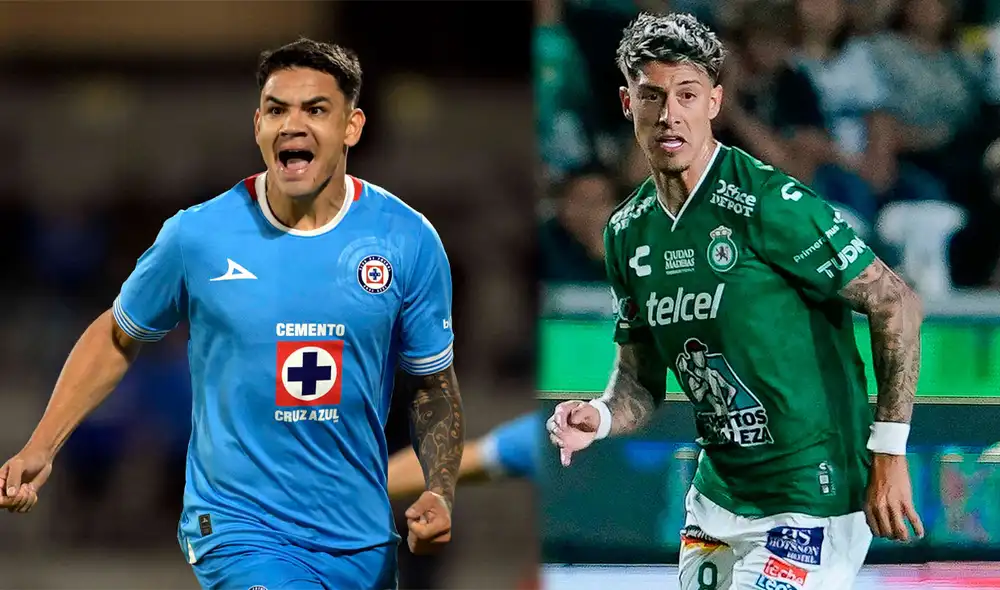 El partido de ida de Cruz Azul vs León iniciará a las 11.10 p. m. (hora del Este). Foto: composición LR / AFP / Club León