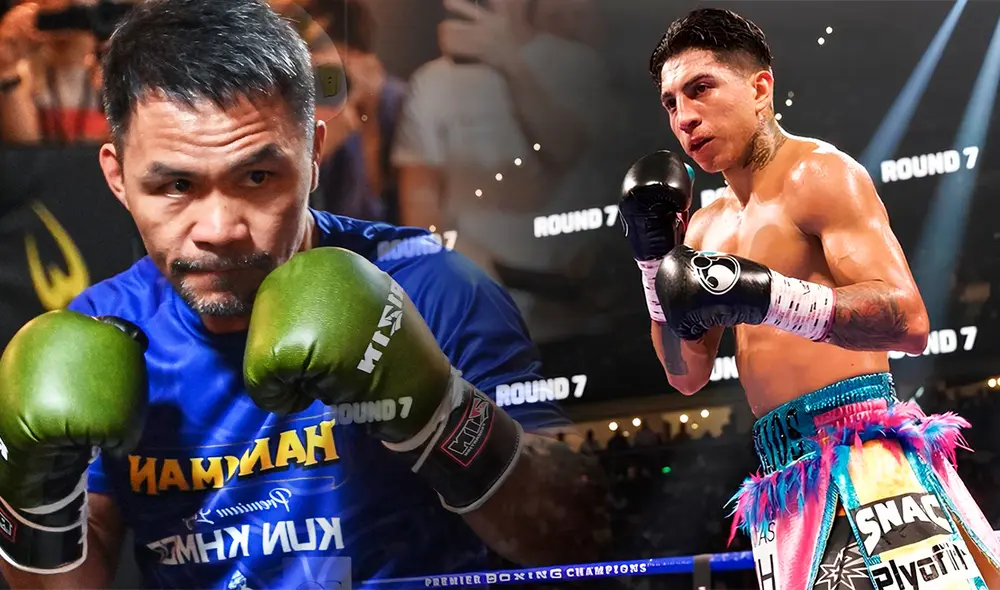 Pacquiao y Barrios pelearán en el MGM Grand Garden Arena de Las Vegas el 19 de julio. Foto: composición LR/AFP/tapology