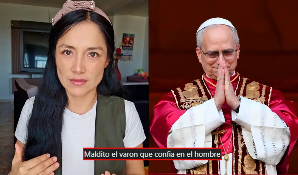 Katty Jara profesa la religión cristiana desde 2022. Foto: Composición LR/Facebook/Instagram.