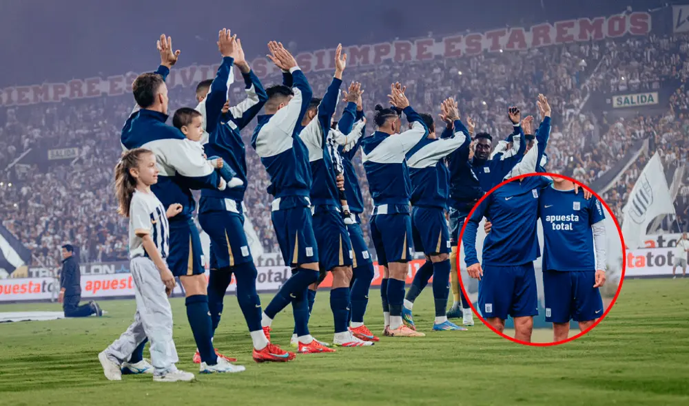 Alianza Lima dejó una emotiva imagen en sus redes sociales de un jugador junto a su hijo. Foto: composición LR/Alianza Lima