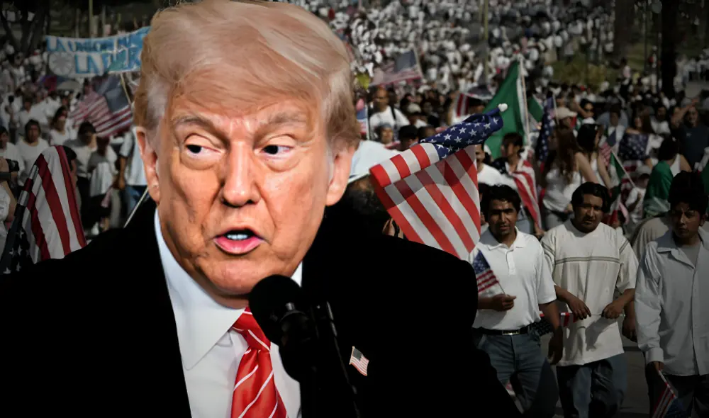 Donald Trump busca cancelar el Parole Humanitario y deportar a miles de inmigrantes de América Latina. Foto: composición LR/AFP/Reed Saxon