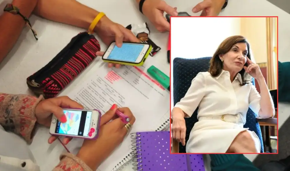 Estudiantes de Nueva York dejarán sus celulares en casilleros escolares seguros.