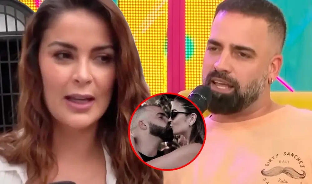 Laura Spoya no quiso hablar de su esposo. Foto: Composición LR/Captura/Willax