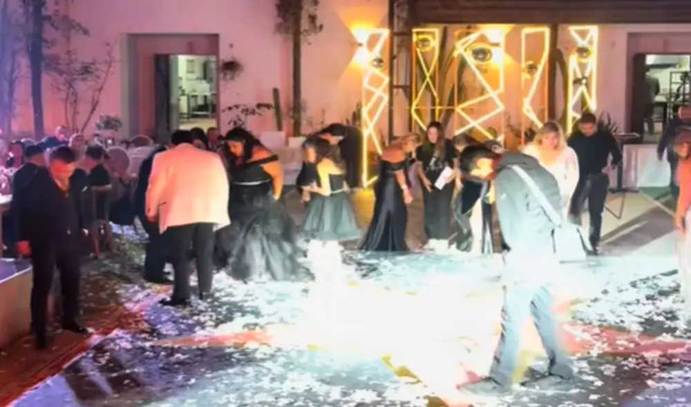 El novio buscaba junto a los invitados el anillo de su boda a horas de jurarse amor eterno con su pareja. Foto: composición LR/ TikTok/ @juanpablosanchezdj