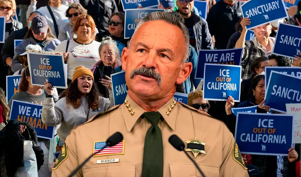 Chad Bianco se una a la demanda para derogar la California Values Act.