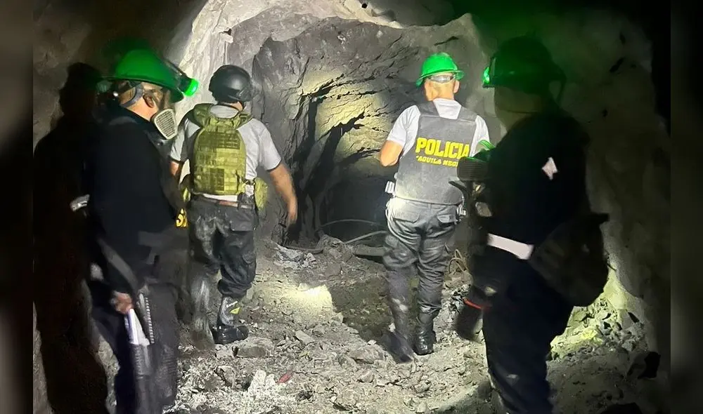 Policías vienen inspeccionando socavones y bocaminas en Pataz.