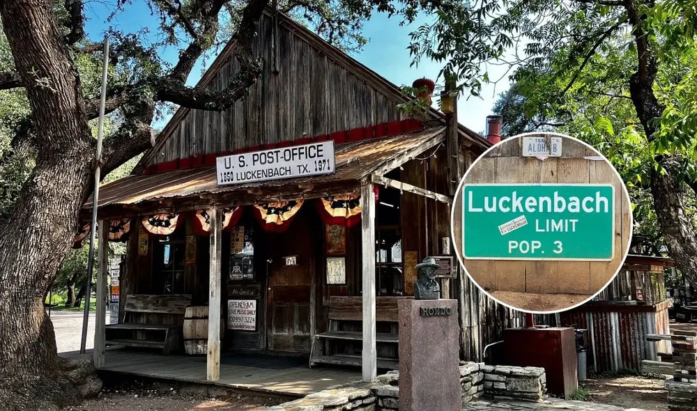 Luckenbach, Texas, es un pueblo con solo 3 habitantes, famoso por su herencia musical country. Luckenbach, Texas, es un pueblo con solo 3 habitantes, famoso por su herencia musical country.