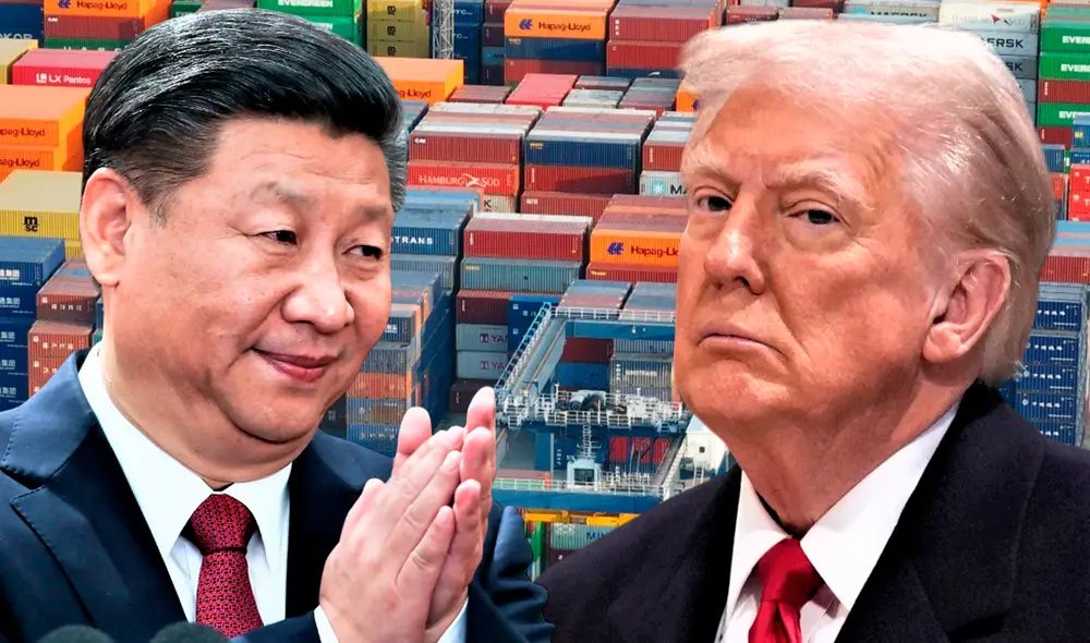 En abril Trump impuso tarifas del 145% a las importaciones chinas. Foto: Composición LR.
