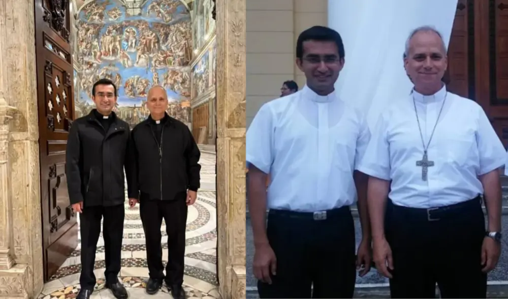 El Papa León XIV ha designado a Edgard Iván Rimaycuna Inga como su secretario personal, un joven de Chiclayo con una profunda conexión con el pontífice. Foto: Difusión