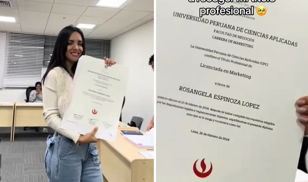 Rosangela Espinoza tiene actualmente 35 años. Foto: Composición LR/TikTok.