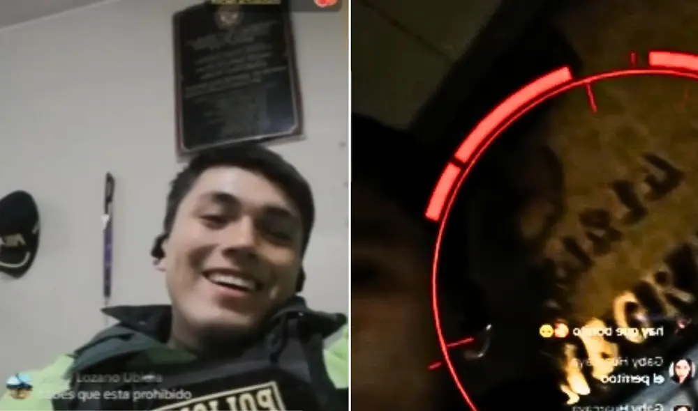 Suboficial de la PNP es captado en transmisiones en vivo en TikTok durante su turno en comisaría del Callao. Foto: composición LR/captura ATV Suboficial de la PNP es captado en transmisiones en vivo en TikTok durante su turno en comisaría del Callao. Foto: composición LR/captura ATV