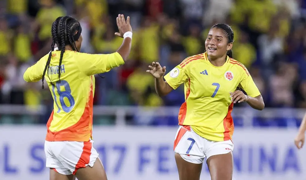 Colombia quedó líder en el grupo A del Sudamericano femenino Sub-17 que disputa como local.