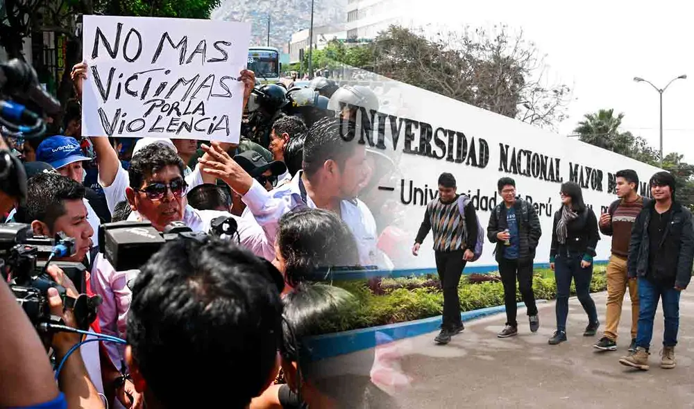 Egresados de San Marcos participarán en el paro de transportistas y exigirán medidas en contra de la criminalidad. Foto: composición LR/La República/Andina