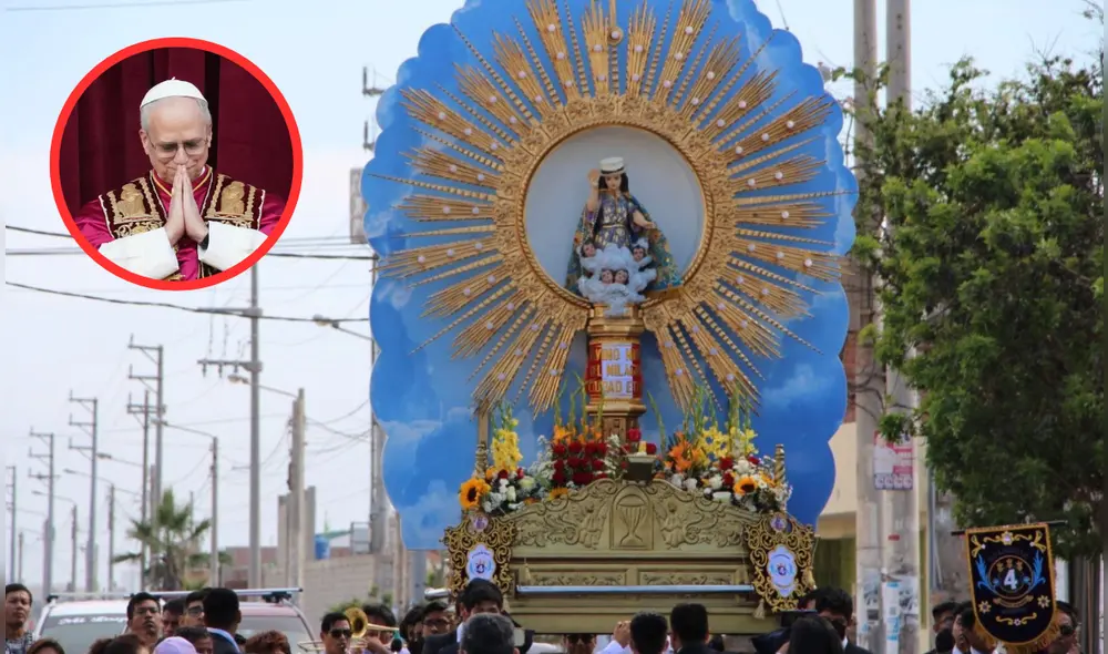 La imagen del divino niño del Milagro en Chiclayo Foto: Andina / Composición LR