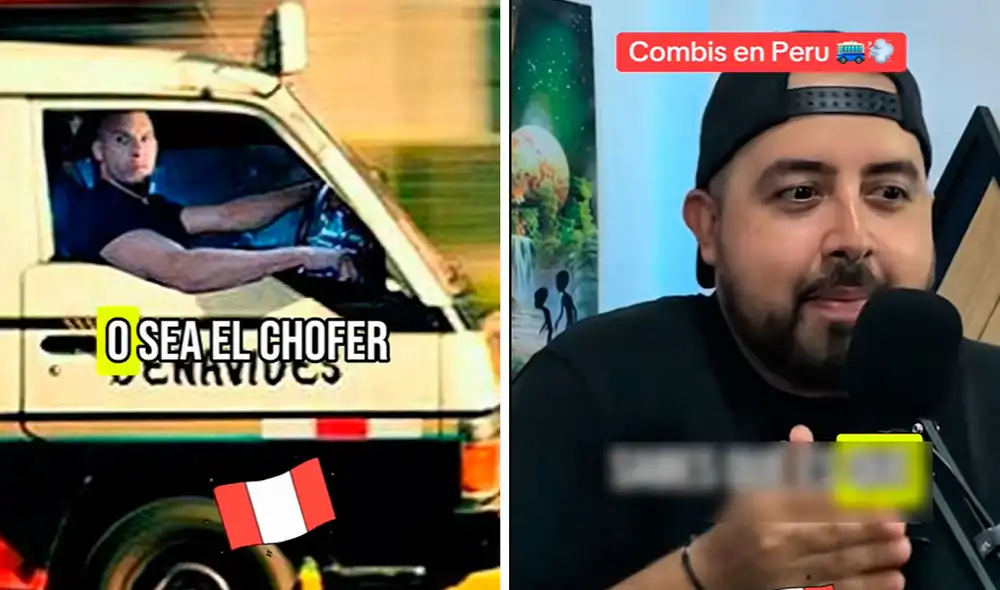El extranjero quedó sorprendido por la destreza de los choferes de combi en Lima. Foto: composición LR/ TikTok/ @indefeis El extranjero quedó sorprendido por la destreza de los choferes de combi en Lima. Foto: composición LR/ TikTok/ @indefeis