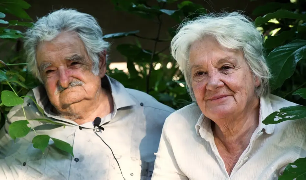 José Mujica y su esposa, Lucía Topolansky, se casaron en el año 2005. Foto: El Frente