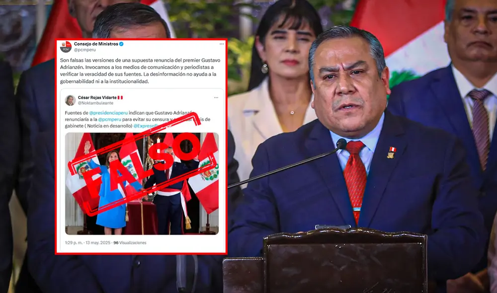 Gustavo Adrianzén renunció antes del debate de la censura en su contra. Foto: composición LR Gustavo Adrianzén renunció antes del debate de la censura en su contra. Foto: composición LR