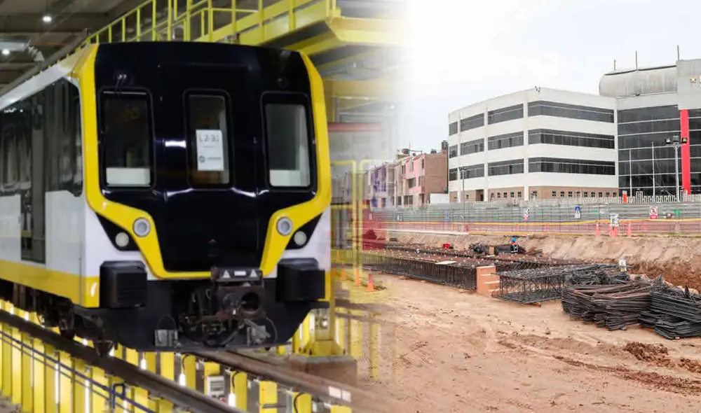La construcción de la Línea 2 del Metro de Lima inició en 2014, y a pesar de más de una década solo se ha avanzado un 66,7%. Foto: composición LR/ El Peruano
