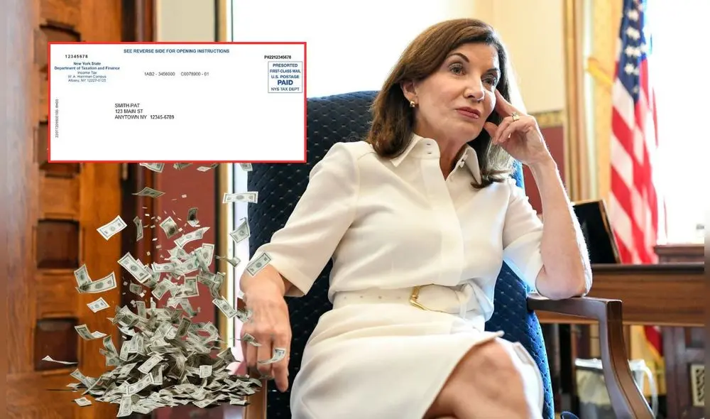 Nueva York entregará pronto el cheque por reembolso a cargo de la gobernadora Kathy Hochul.
