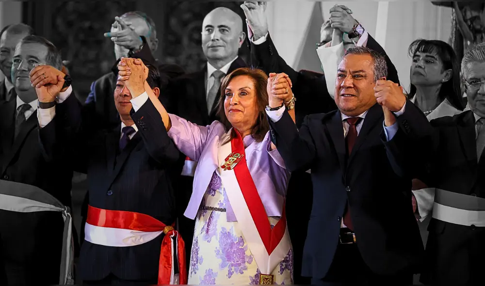 Dina Boluarte tomó juramento a su nuevo gabinete encabezado por Eduardo Arana. Solo cambió al titular de Justicia. | Foto: Presidencia.