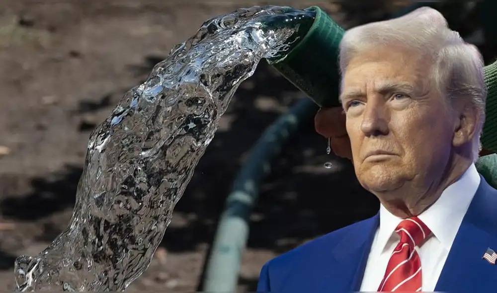 Controversia nacional por decisión de Trump de reducir estándares de "químicos eternos" en el agua potable. Foto: composición LR Controversia nacional por decisión de Trump de reducir estándares de "químicos eternos" en el agua potable. Foto: composición LR