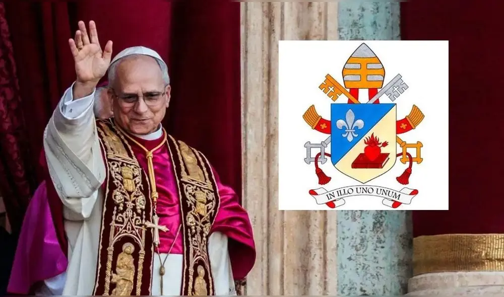 Internautas especularon sobre la existencia de la bandera peruana en el escudo papal. Foto: Composición LR