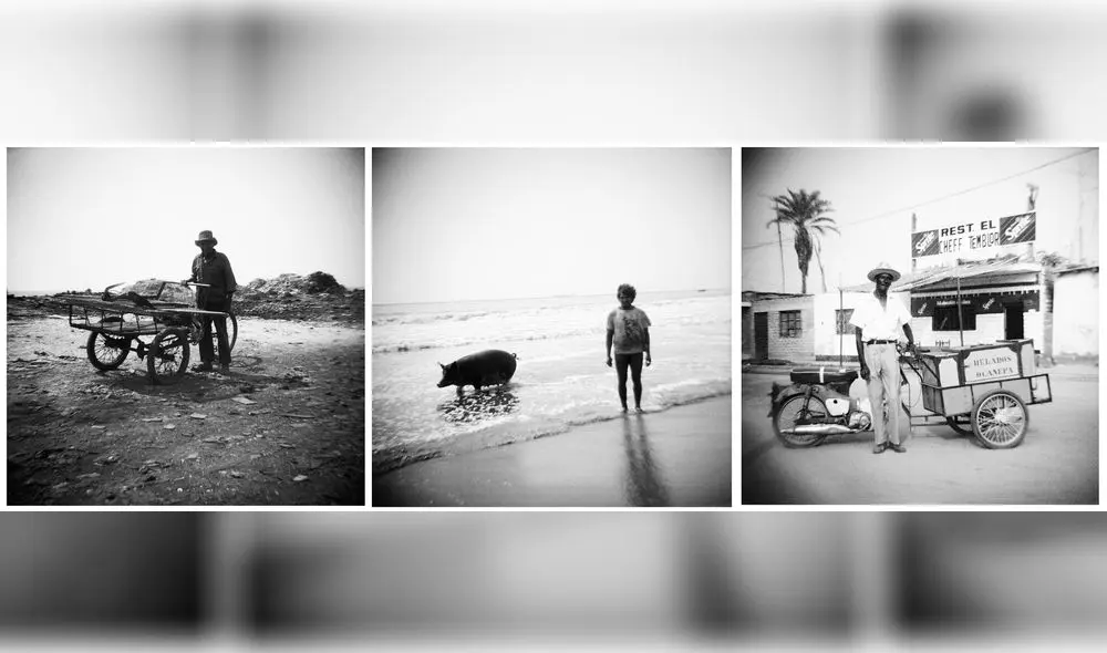 “Retrato de reciclador de basura” (1982), “Retrato de criador de chanchos, César Guzman” (1992) y “Retrato de heladero O. Cánepa” (1992) de Juan Enrique Bedoya. Imagen: Colección Jan Mulder. “Retrato de reciclador de basura” (1982), “Retrato de criador de chanchos, César Guzman” (1992) y “Retrato de heladero O. Cánepa” (1992) de Juan Enrique Bedoya. Imagen: Colección Jan Mulder.