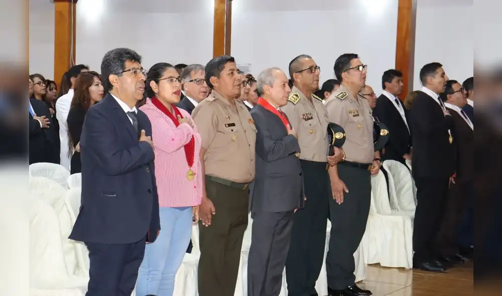 La ceremonia resaltó la importancia del trabajo en equipo de los operadores de justicia.