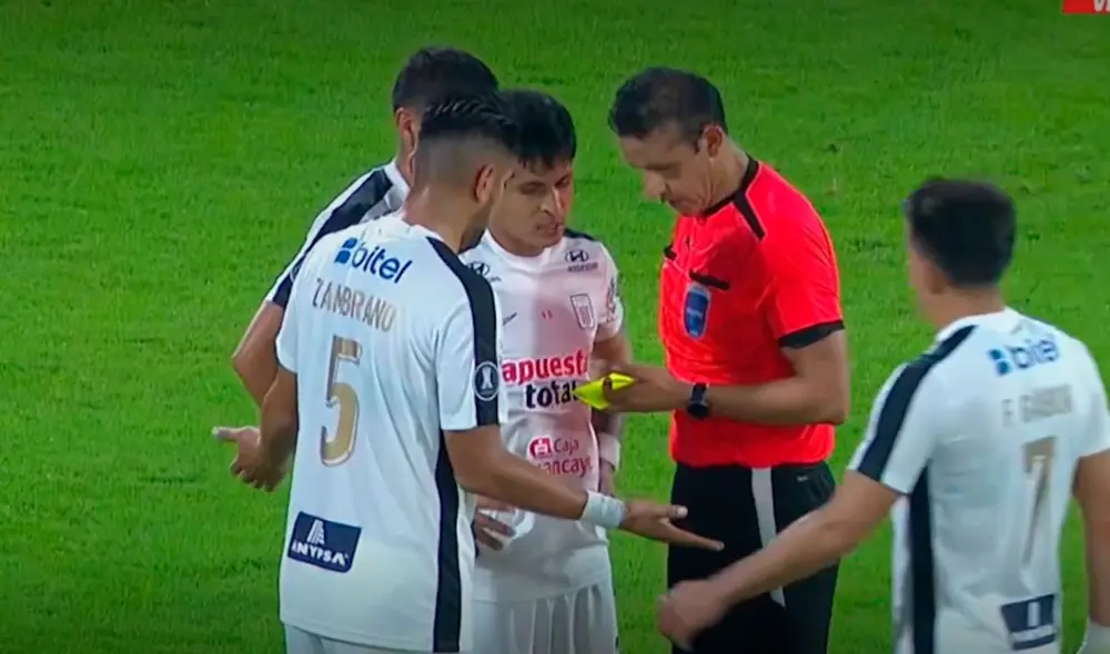 Carlos Zambrano sumó su segunda expulsión en la fase de grupos de la Copa Libertadores. Foto: captura/ESPN Carlos Zambrano sumó su segunda expulsión en la fase de grupos de la Copa Libertadores. Foto: captura/ESPN