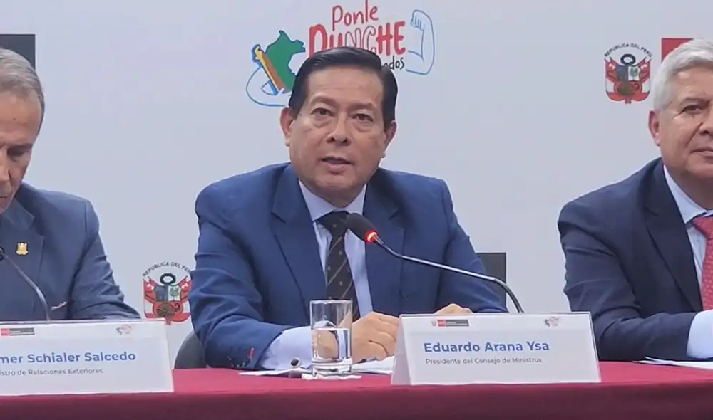 Eduardo Arana tuvo su primera conferencia de prensa como primer ministro | Foto: La República. Eduardo Arana tuvo su primera conferencia de prensa como primer ministro | Foto: La República.