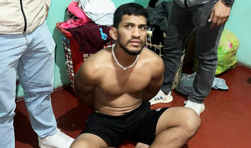 Pablo Echevarria fue reducido por agentes de investigación criminal. Foto: La República Pablo Echevarria fue reducido por agentes de investigación criminal. Foto: La República