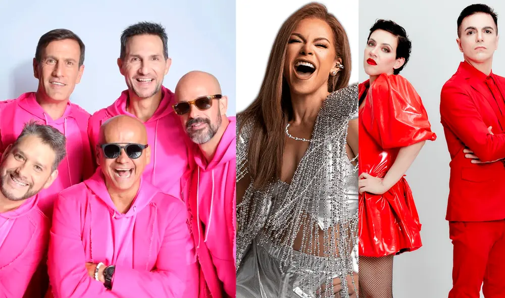 Magneto, Olga Tañón, Miranda y más artistas se presentarán en Lima este fin de semana. Fotos: difusión