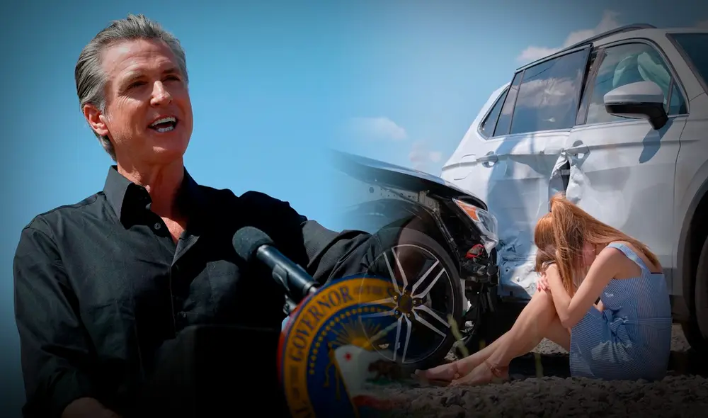 En California, una ley firmada por Gavin Newsom protege a víctimas de accidentes causados por conductores.