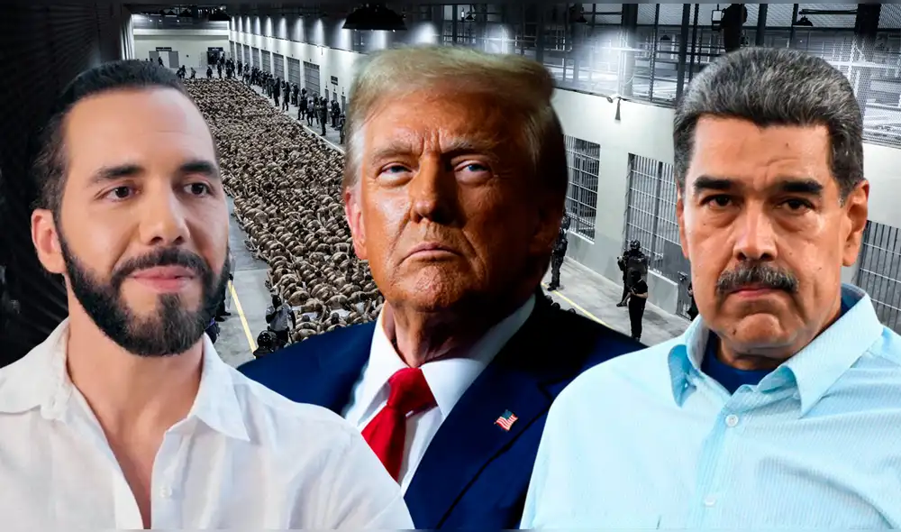 Abogados contratados por el gobierno de Maduro denuncian torturas a migrantes en el Cecot. Foto: composición LR
