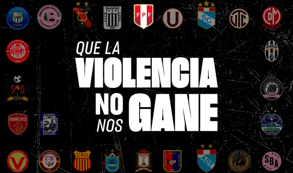 La Federación Peruana de Fútbol acaba de lanzar una nueva campaña contra la violencia. Foto: FPF La Federación Peruana de Fútbol acaba de lanzar una nueva campaña contra la violencia. Foto: FPF