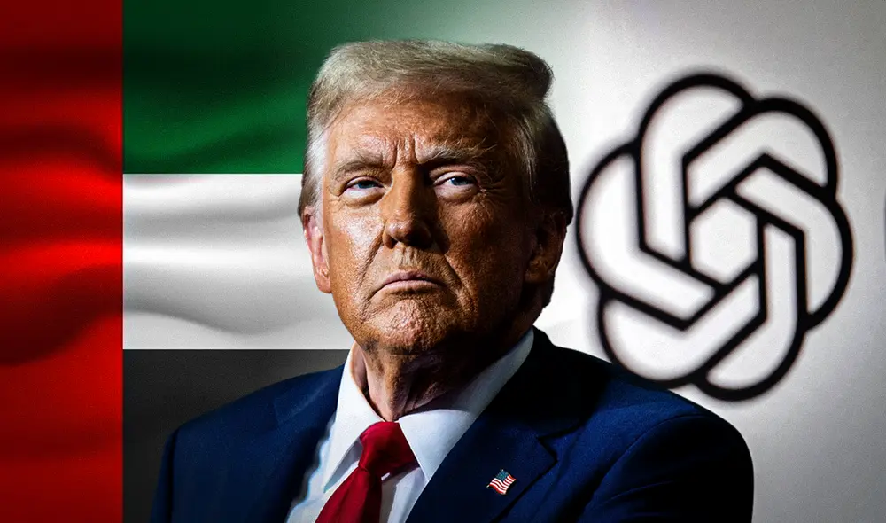 Un nuevo campus de centros de datos será construido en Abu Dhabi y se espera coordinación con Donald Trump. Foto: composición LR/AP