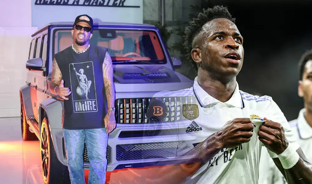 Jefferson Farfán compartió en su cuenta de Instagram su conversación con Vinícius. Foto: composición LR/X