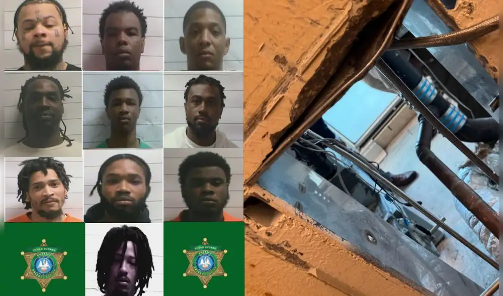 Reos escapan de cárcel de Nueva Orleans con posible ayuda interna.