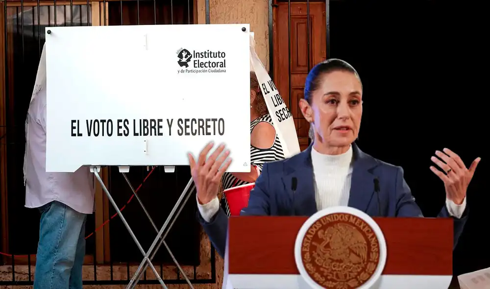 Sheinbaum defiende el proceso de elección judicial del 1 de junio en México. Sheinbaum defiende el proceso de elección judicial del 1 de junio en México.