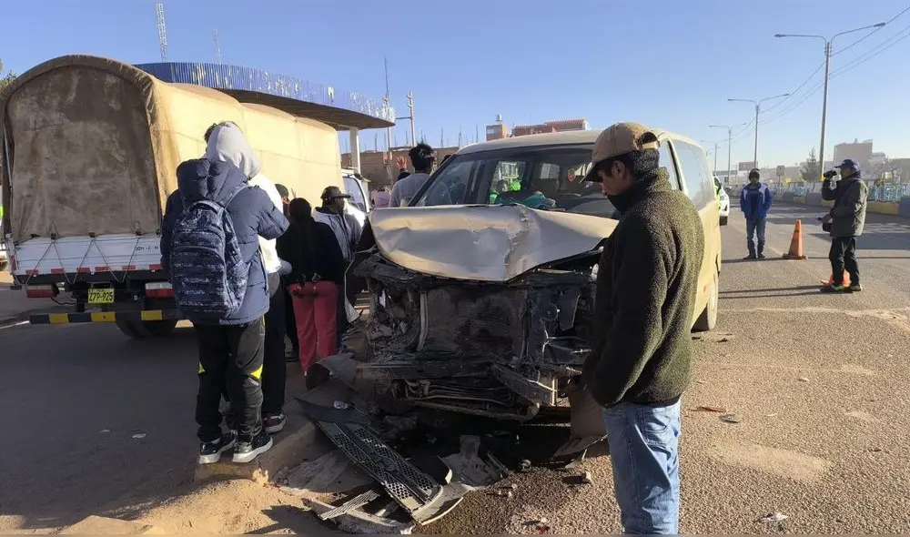 Vehículo que ocasionó el accidente tenía fallo en su sistema de frenos. Foto: Cinthia Alvarez/LR Vehículo que ocasionó el accidente tenía fallo en su sistema de frenos. Foto: Cinthia Alvarez/LR