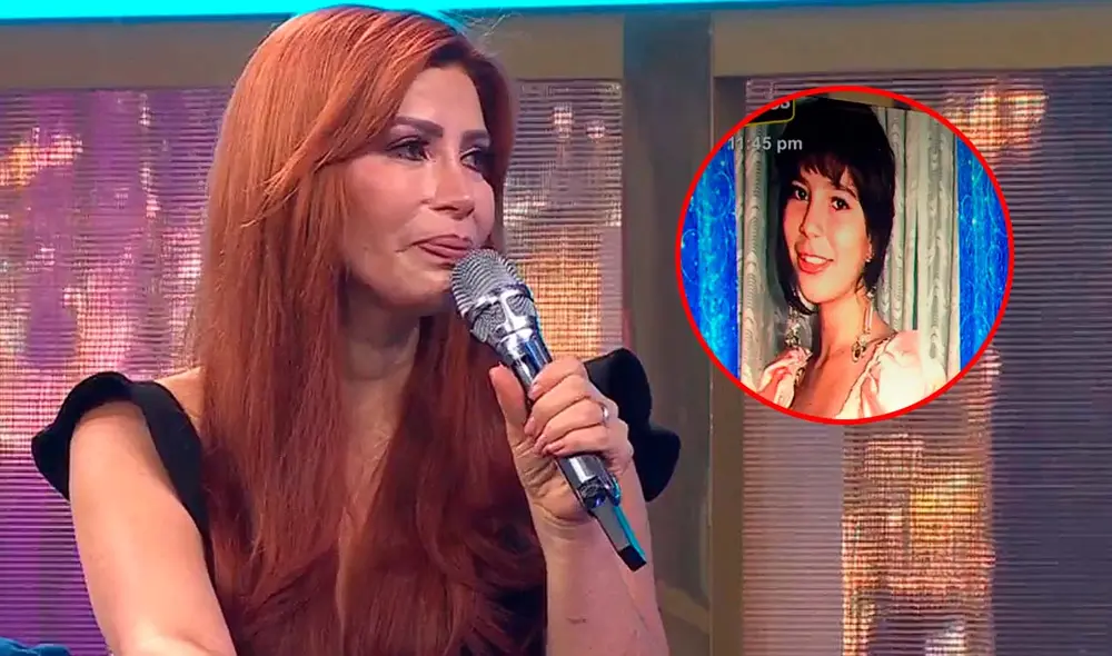 Milena Zárate se conmovió hasta las lágrimas. Foto: Composición LR/Captura/América TV