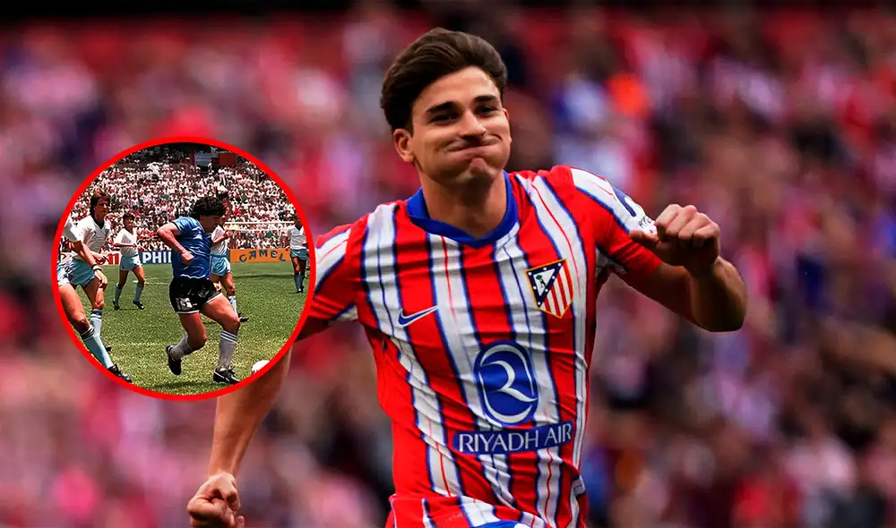 Julián Álvarez casi deslumbra con golazo al estilo Maradona en el Atlético vs. Betis. Julián Álvarez casi deslumbra con golazo al estilo Maradona en el Atlético vs. Betis.