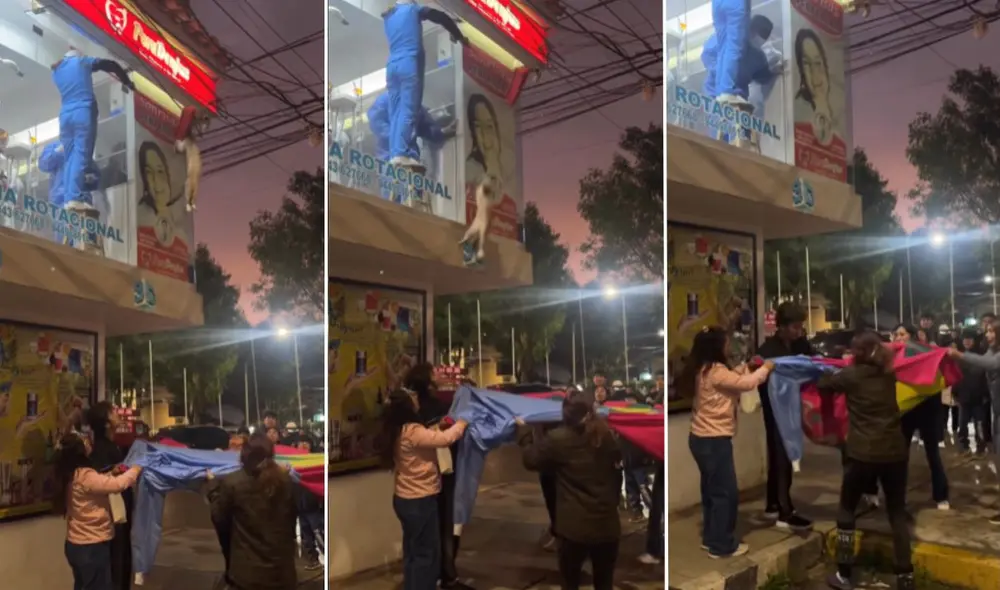 Vecinos de Huaraz se unen para salvar a un gato colgado y en redes los felicitan: "Todavía hay esperanza en la humanidad". Foto: composición LR/Ozono Televisión. Vecinos de Huaraz se unen para salvar a un gato colgado y en redes los felicitan: "Todavía hay esperanza en la humanidad". Foto: composición LR/Ozono Televisión.